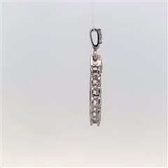 17 Diamonds .31 Carat T.W. 14K White Gold 1.23g